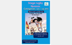Stage rugby féminin le 26 février 