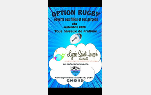 Ouverture de l'Option Rugby au lycée St Joseph à Lamballe