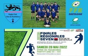 Samedi 28 mai, nos Cadets participeront aux finales régionales du circuit Seven de la Ligue de Bretagne à Pontivy. 