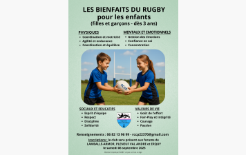 Les bienfaits du rugby !